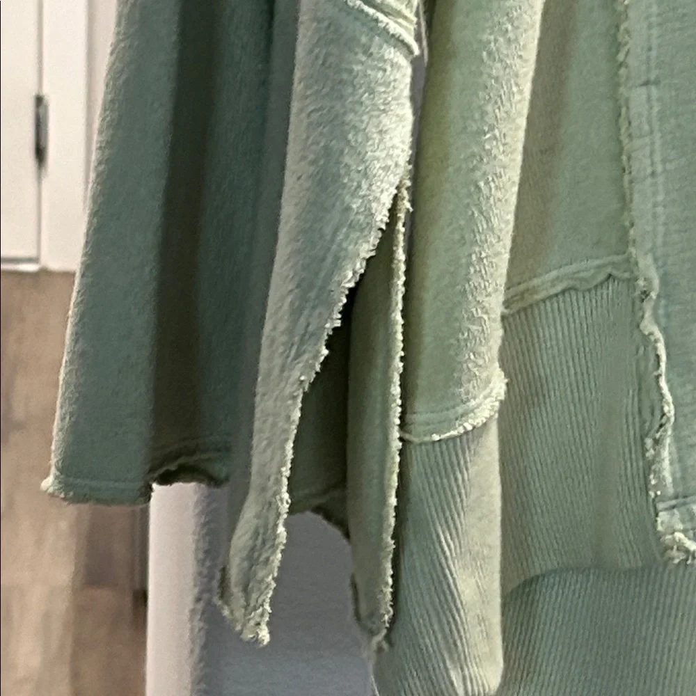 FP Movement by Free People Mint Green Terry Oversized Hoodie Size S - Picture 6 of 9